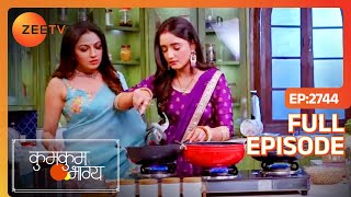 क्या Deepika-Monisha मेहमानों के लिए Purvi का बनाया खाना खराब कर पायेंगे- Kumkum Bhagya Full Ep 2744