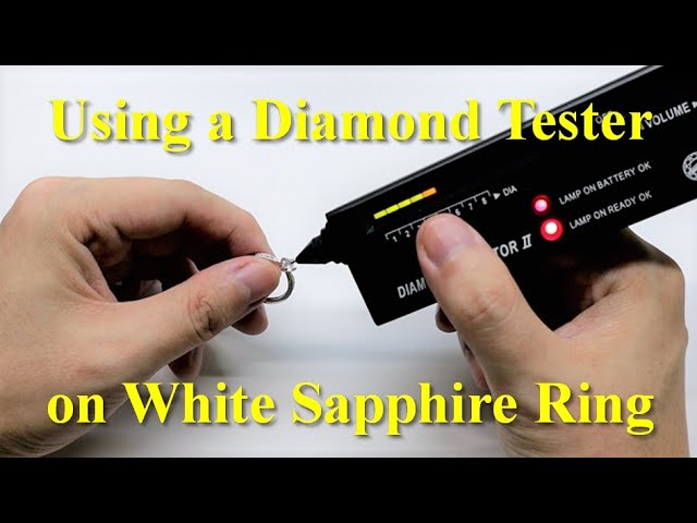 White Sapphire Ring - Can It Pass a Diamond Tester? 