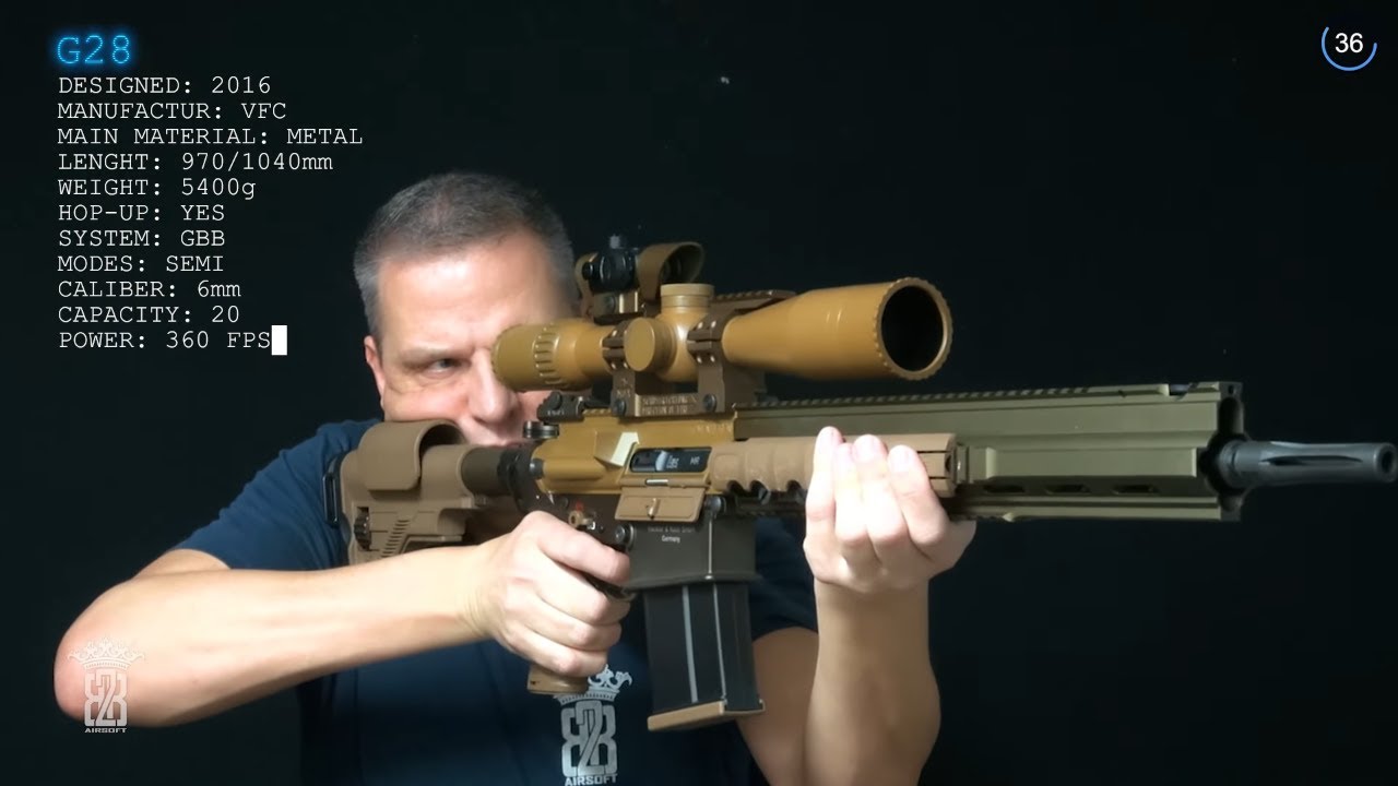 VFC H&K G28 GBB - Gun in 60 seconds | BB2K Airsoft Collection