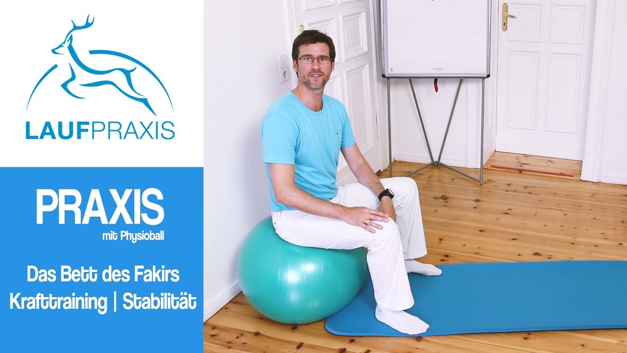 Übung Bett des Fakirs für Stabilität | Krafttraining | Physioball | Lauftraining verbessern