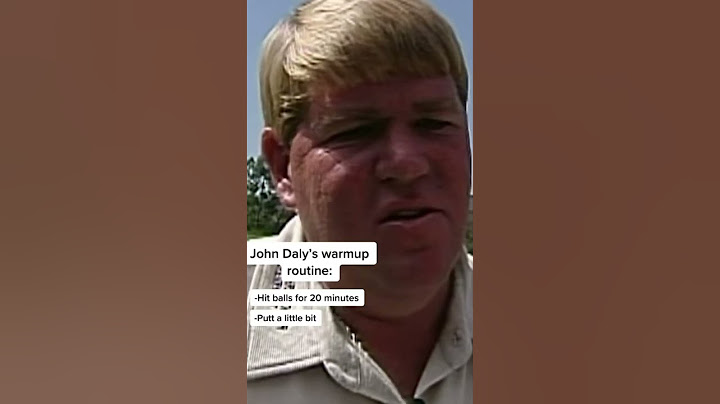 John Daly Golf Warmup Routine