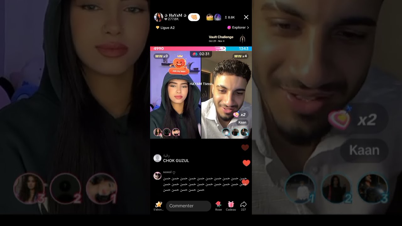 لايف هيام 😂 خاسمت مع حيدر 😥