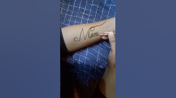 Manisha😊name tattoo Mehndi design #shorts #shortsvideo #youtubeshorts #viral #Mehndi M Master