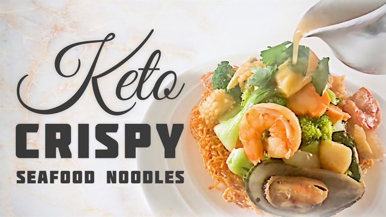 🥢 Кето-вьетнамская хрустящая жареная лапша с морепродуктами | Хрустящая жареная лапша с морепроду...