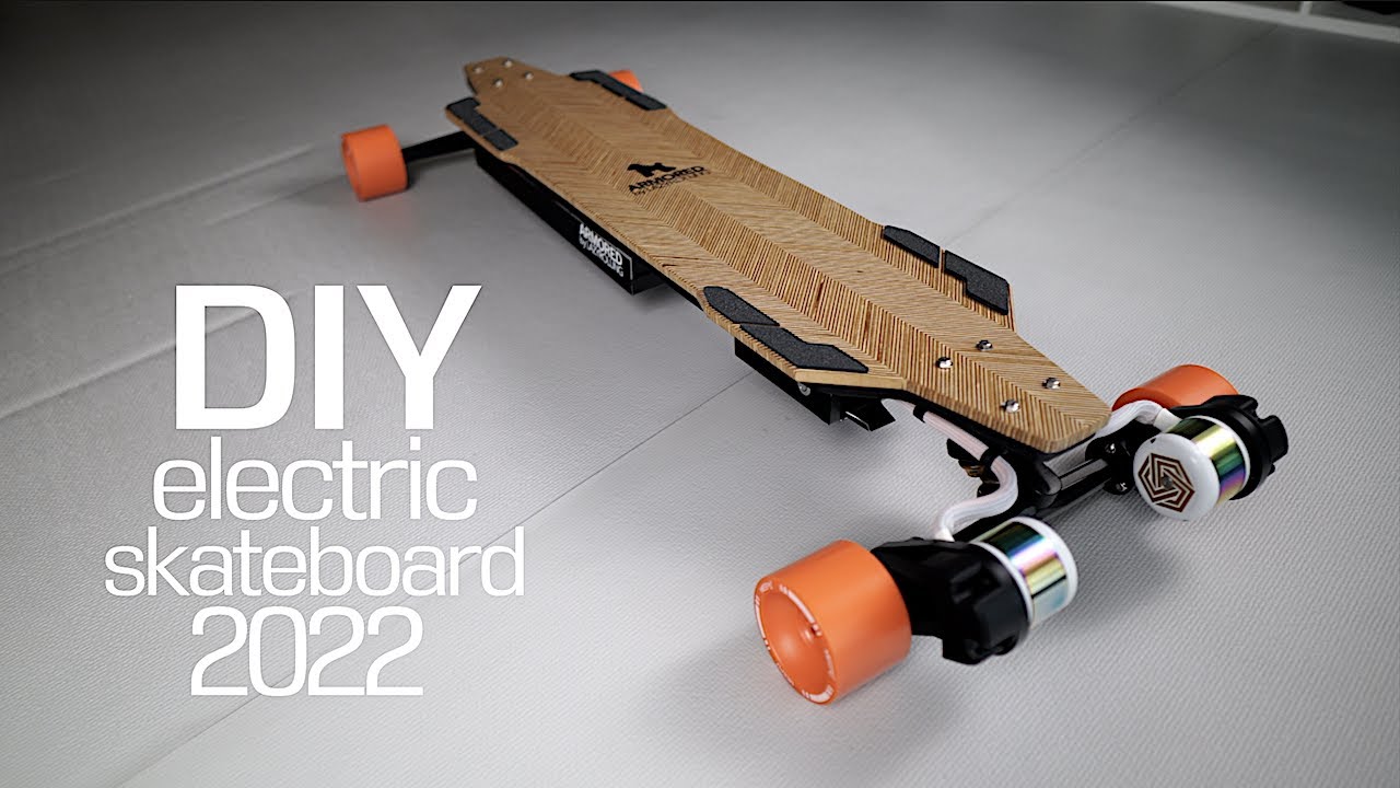 138 DIY electric skateboard 2022 with MASSIVE STATOR - YouTube