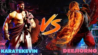 Street Fighter 6 Casual Matches! KarateKevin (Ryu) VS Deejiorno (Ken)