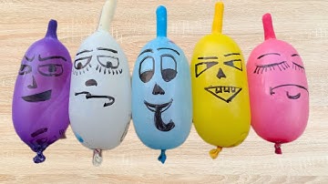 Making Slime with Funny Balloons    Satisfying ASMR slime video #42