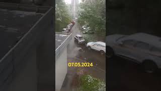 07.05.2024 В Москве холодный май и снова выпал снег.