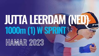 Jutta LEERDAM (NED) | Winner | 1000m (1) W Sprint | Hamar | #SpeedSkating