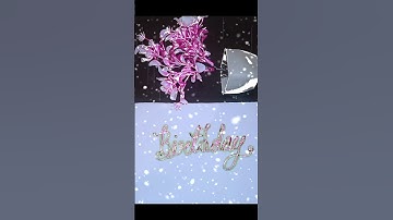 Writing "Birthday" in Cursive Writing | #shorts #calligraphy