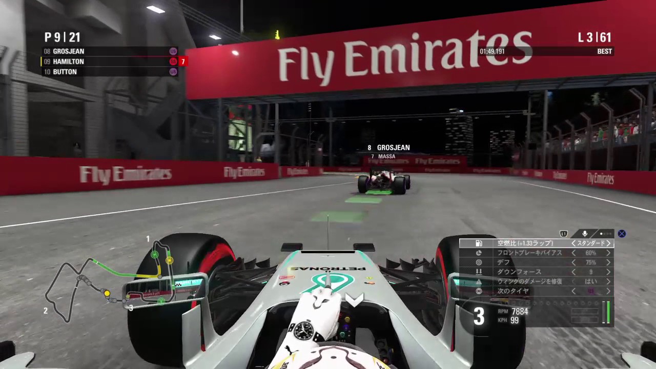 プレイ動画 F1 16 シンガポールgp 決勝 レジェンド初挑戦 Youtube