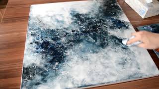 Easy Abstract Painting for Beginners/ Acrylic or Oil Painting / How to paint abstract