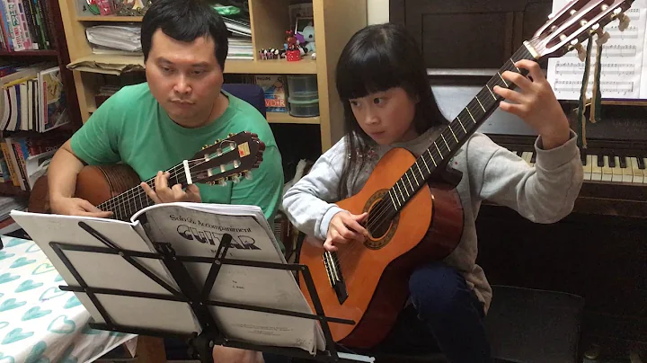 Marianne (guitar duet by Yuxun Choy and her father...