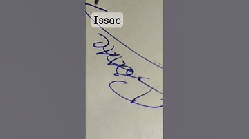 scan signature of Isaac #signature #handwriting #art #calligraphy #creative #name #artandcraft #draw