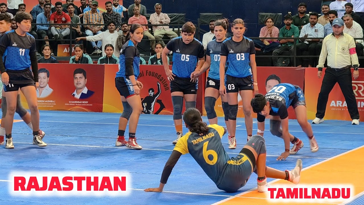Tamilnadu vs Rajasthan Senior National Women Kabaddi Championship Telangana