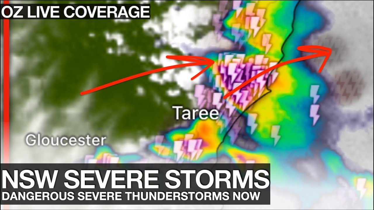 Dangerous Severe Thunderstorms Developing in Sydney and New South Wales ...