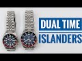 Two new Pepsi Dual Time Islander Watches with Sapphire Inserts