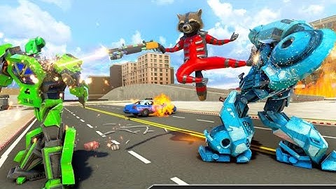 Amazing Raccoon Bike Robot Part-2 | Mega Robot Transforming Android GamePlay | By Game Crazy