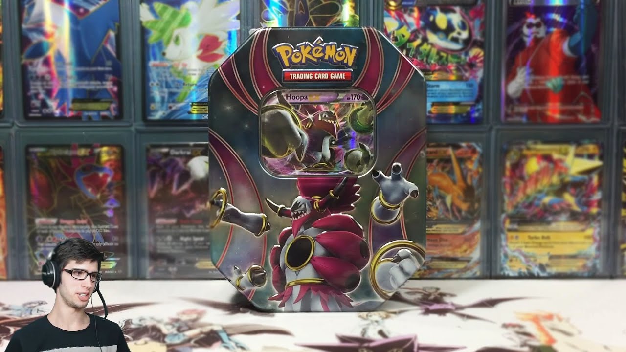 Opening a Pokemon Hoopa EX Powers Beyond Trio Tin!