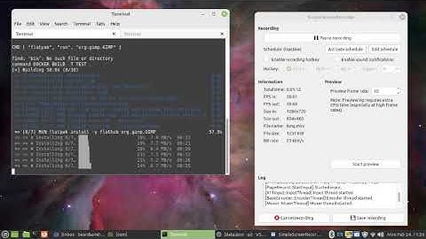 Docker desktop {{ flatpak gimp alpine }} graphics editor
