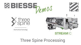 Biesse STREAM C - Three Spine Processing