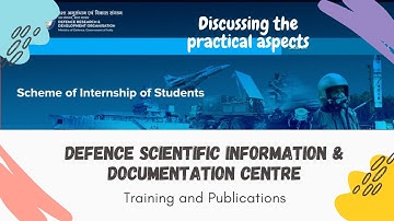 DESIDOC (Defence Scientific Information & Documentation Centre) Part 2: Publications and Training