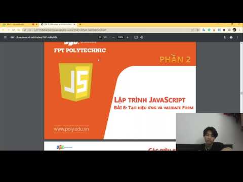 LẬP TRÌNH JAVASCRIPT TẠO HIỆU ỨNG VÀ VALIDATE FORM P2