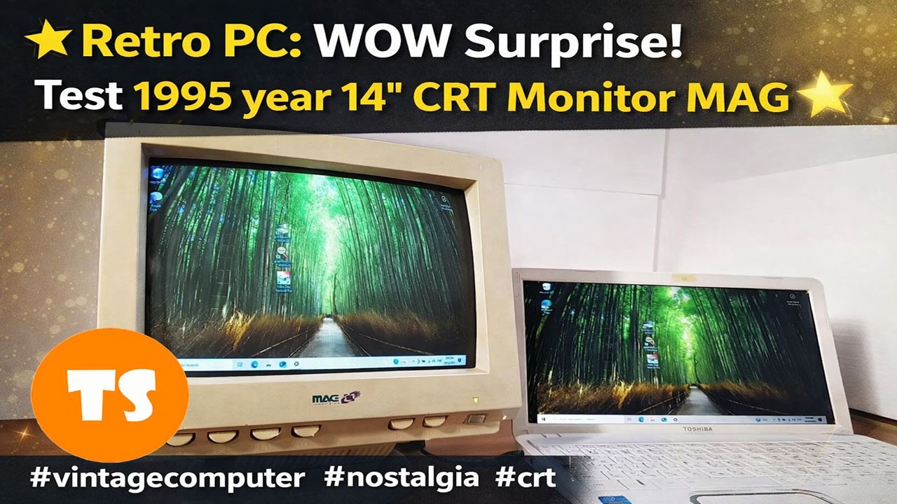 1995 Monitor ⭐Retro PC: WOW Surprise! Test 1995 year 14