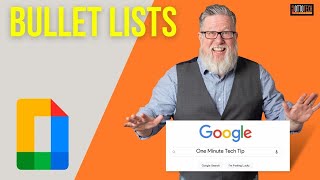 How to make bullet points in Google Docs