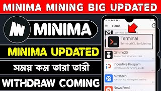 New Minima Mining App Update Minima Back Up Update Best Crypto Mining App Mining App 2023