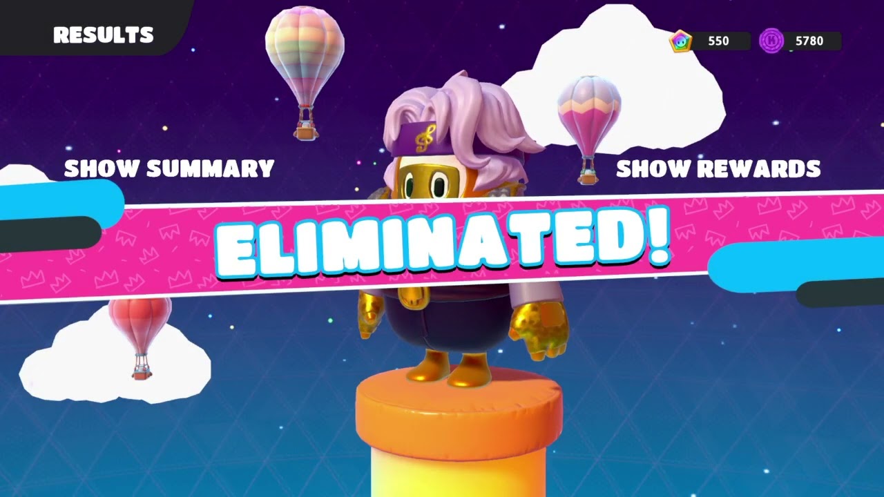 Blast ball trials win! Fall guys idol games part 1