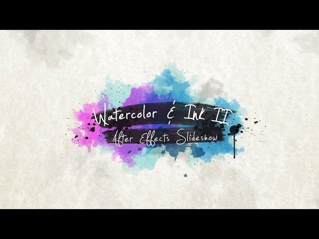 Watercolor Ink Slideshow 2 - After Effects Template - YouTube watercolor-ink-slideshow-2-after-effects-template-youtube