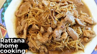 EP60: สันคอหมูผัดขิง สูตรภัตตาคาร | Stir-fried pork neck with ginger recipe