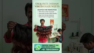 🇮🇳 Perfect for wigs & extensions with smooth texture and tangle-free shine.#HumanHair