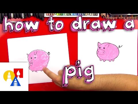 Video: How To Draw A Pig