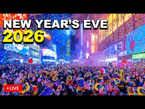 LIVE New York City Times Square New Years Eve 2026 New Year Countdown 2026 