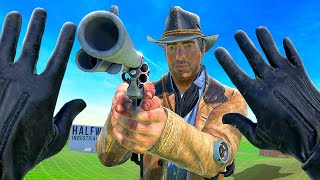 Playing Red Dead Redemption 2 in Virtual Reality - Bonelab VR Mods