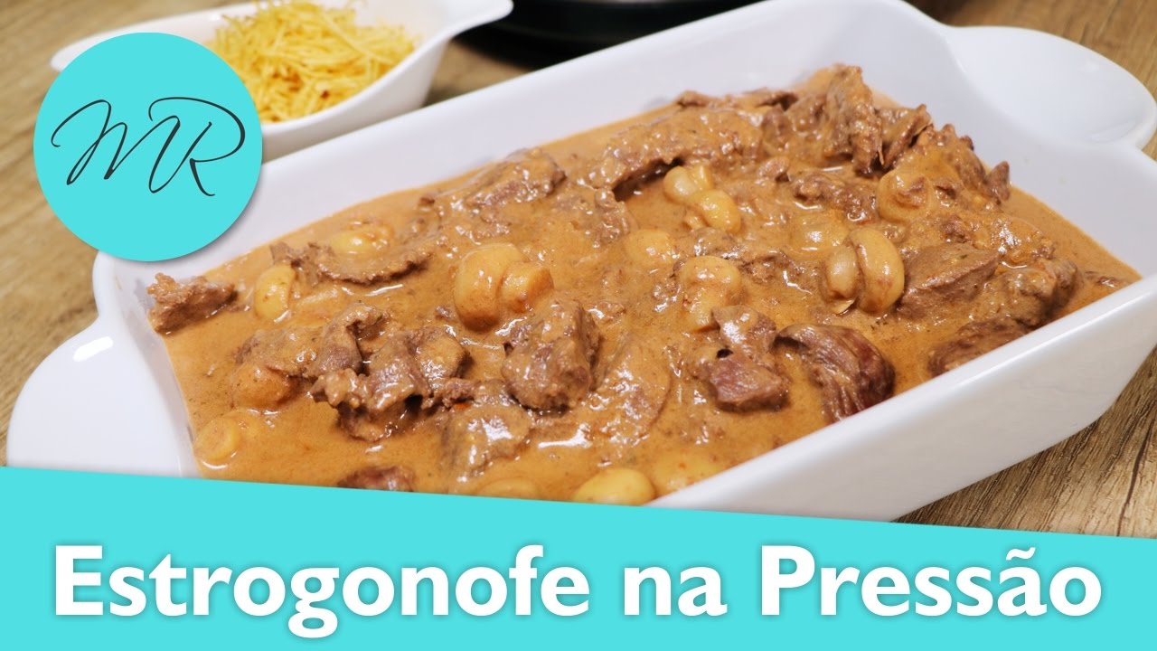 Estrogonofe na Panela de Pressão Elétrica (Strogonoff) - Receitas na Pressão