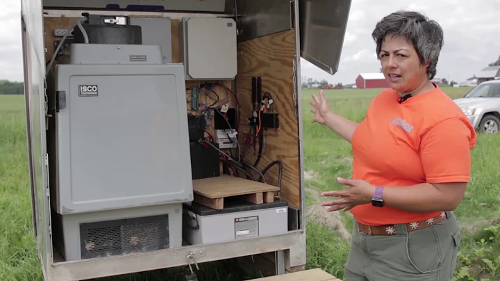 Cynthia Rachol Explains the USGS Tile Monitoring Station at Stoney Ridge Farms in Waldron, Mich.