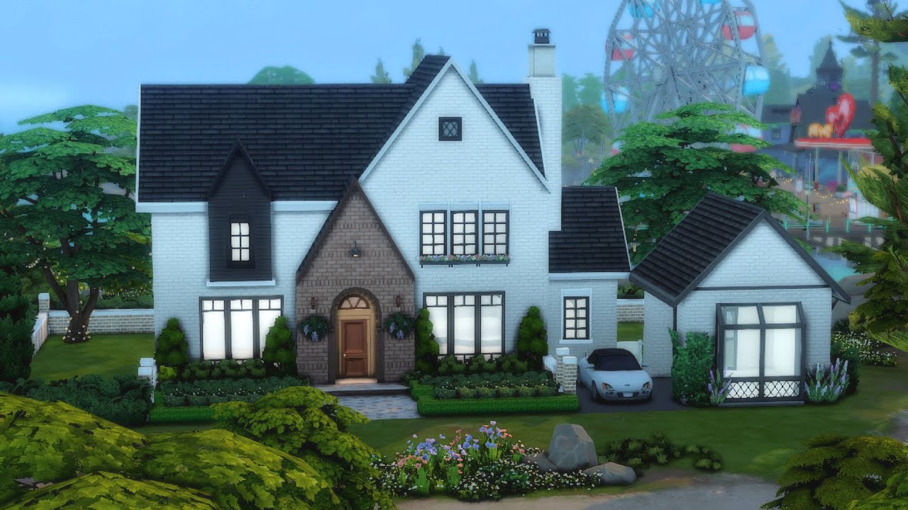 The Sims 4 || Edina English Cottage House || Speed Build - YouTube