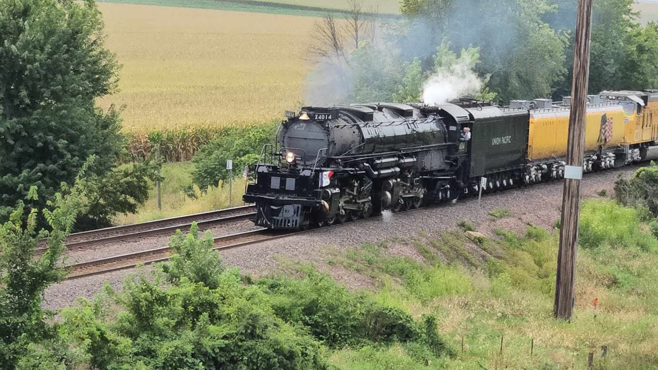UP 4014 Heartland Of America Chase across Iowa!