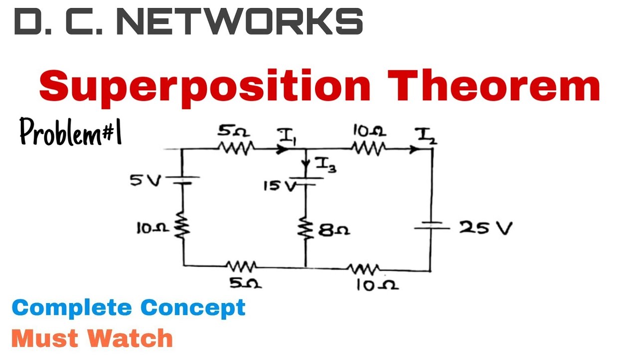 superposition theorem example problems with solutions