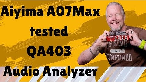 Aiyima A07 Max test set-up for QA403 Audio Analyzer #TPA3255 #ClassDamplifier #Aiyima #A07max