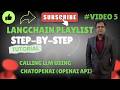 LangChain Tutorial: Call Your First LLM using ChatOpenAI (OpenAI API) | Video #5