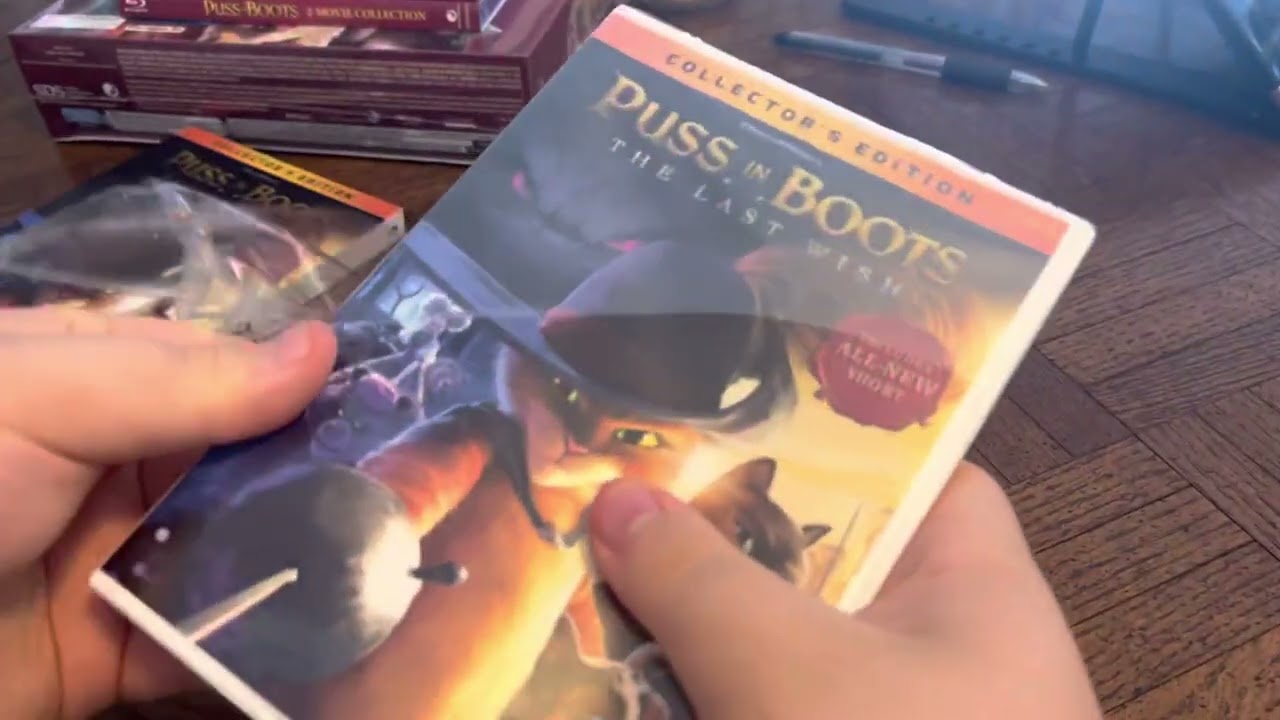 Puss in Boots: The Last Wish DVD Unboxing