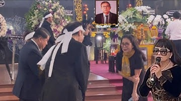 TANG LỄ NHẠC SĨ QUỐC DŨNG 2 NGƯỜI VỢ 2 CON KHÓC N.ỨC NGÃ Q.UỴ BÊN LINH CỮU ?