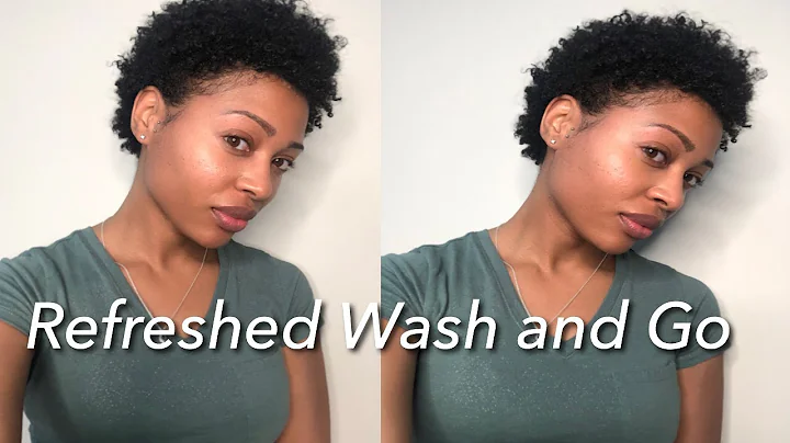 SHORT NATURAL HAIR: How I Refresh a Wash & Go #RefreshOldHair #RefreshedWashandGo