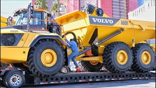 Largest Volvo Articulated Dump Truck Moving from Conexpo 2020