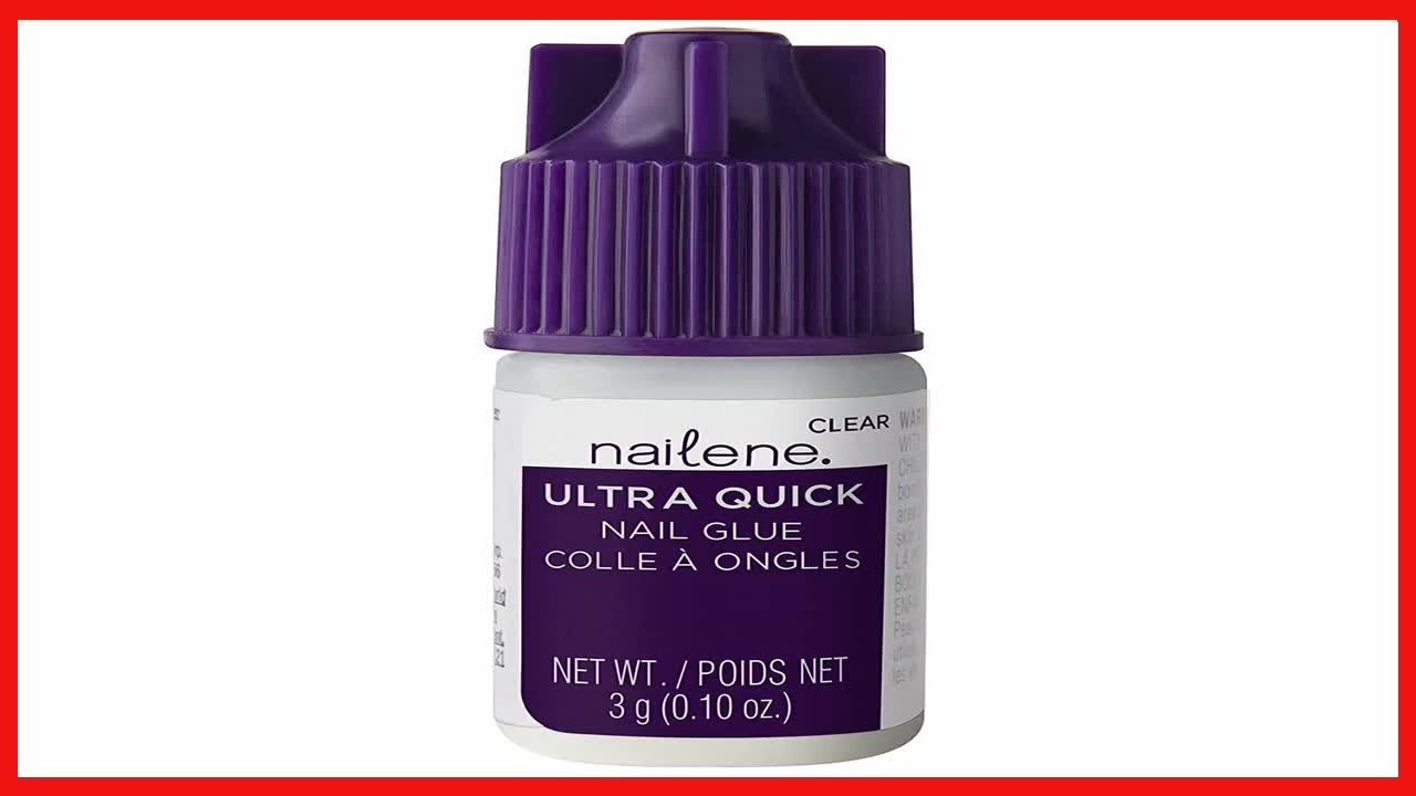 Great product -  Nailene Ultra Quick Nail Glue, 0.10 oz – Durable, Easy to Apply False Nail Glue – R