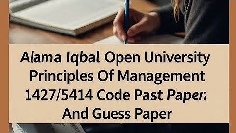 AIOU 1427/5414 Past Papers| AIOU 1427 Past Papers|AIOU 1427 Guess Paper|AIOU 1427 Old Paper|AIOU1427